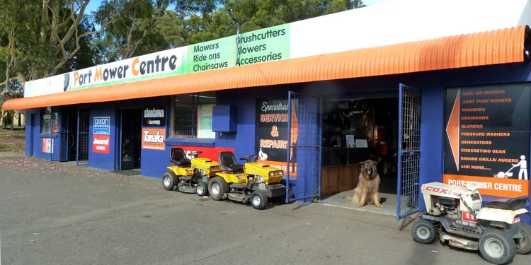 Photo of Port Mower Centre shop front, Port Macquarie